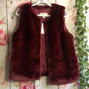 Micheal Kors faux fur vest